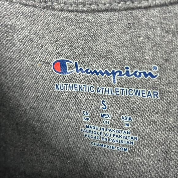 CORNELL Shirt Adult S CHAMPION BIG RED University Ivy Ithaca NY Cotton Gray NEW - Picture 5 of 14